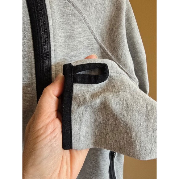 Nike Tech Full Zip Hooded Sweatshirt Women's Size Small Gray - Picture 6 of 10